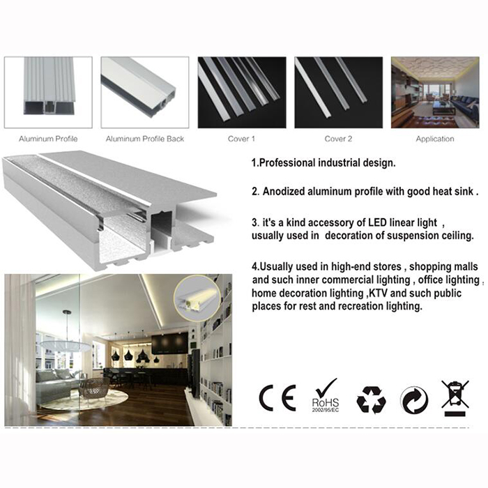 Wall Washing LED Diffuser Channel - Up And Down Lighting Wall Washing LED Diffuser Channel - Up And Down Lighting